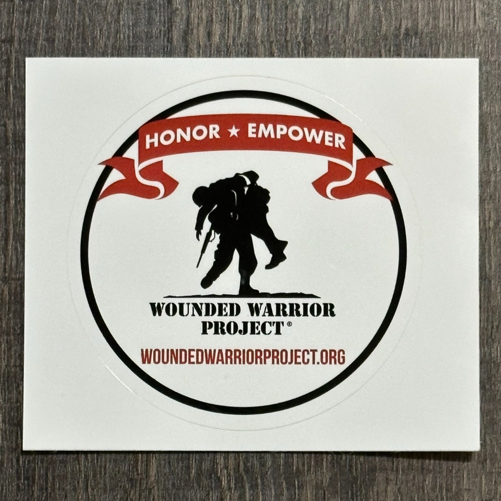 💞 New Round Wounded Warrior Project Scrapbook Sticker